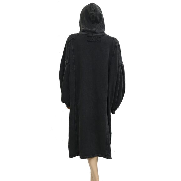 Free People We The Free Maxi Hoodie Sweatshirt Dress Oversized Cotton L 283971 - Picture 12 of 14